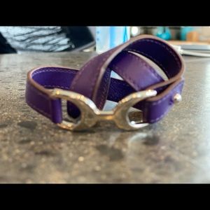 Hermes leather bracelet